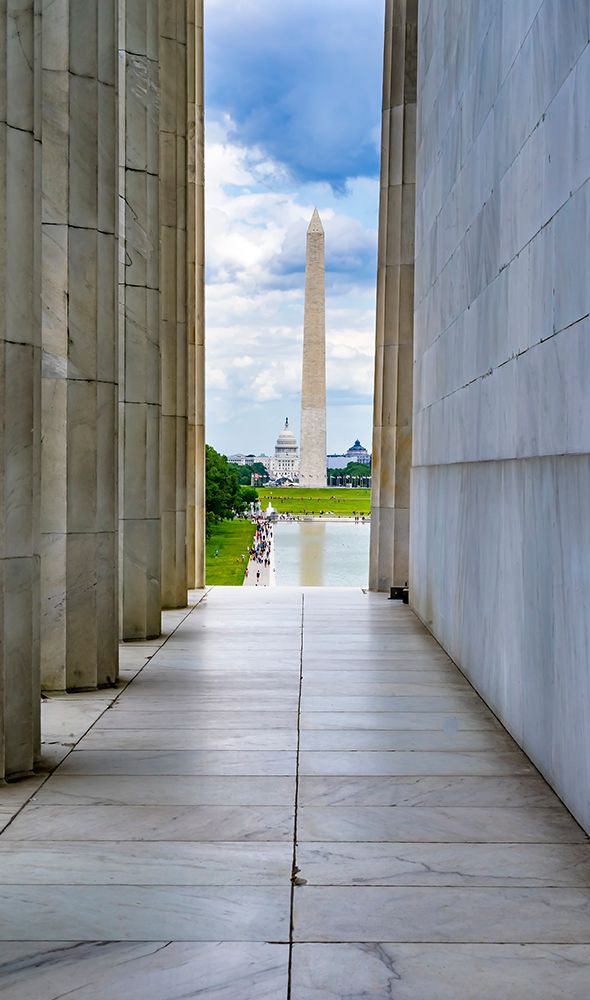 Washington Monument-Capitol Hill-Lincoln Memorial-Washington DC-Dedicated 1922